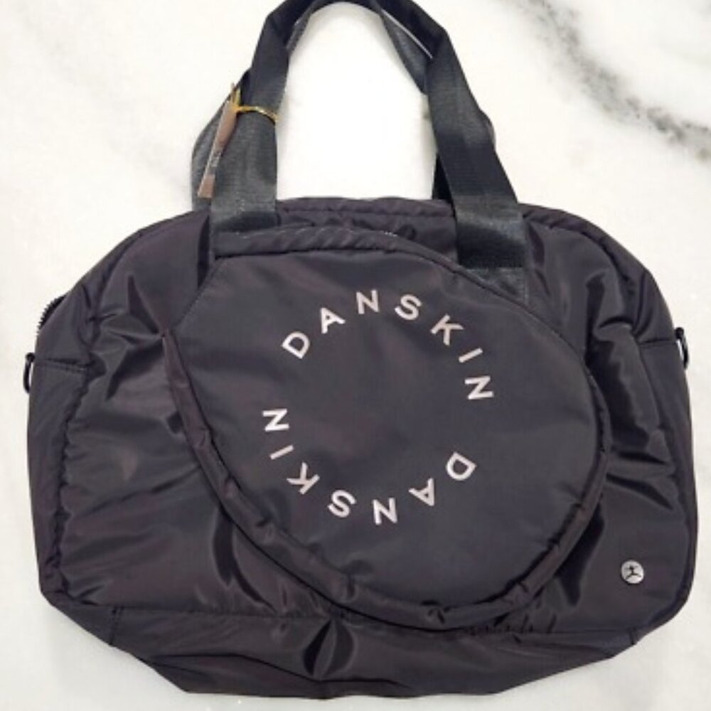 DANSKIN PICKLE BALL RACKET CARRIER Black Multi Compartment Garment Bag - Size OS